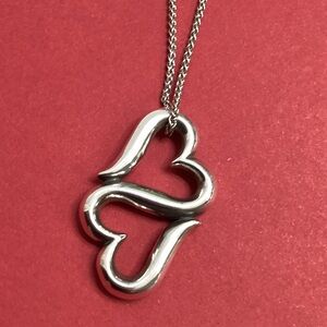 James Avery Silver Heart Pendant Necklace
